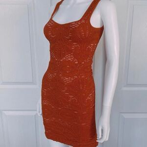 Free-people Women's Orange Dress